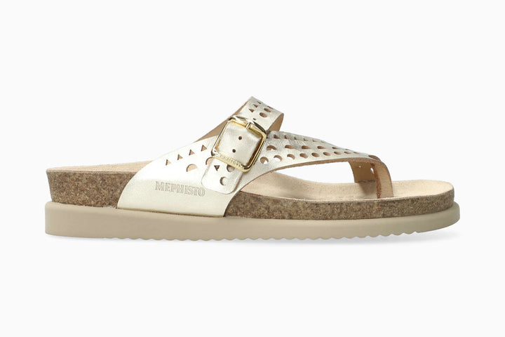 Mephisto: Helena Perf Sandal in Gold
