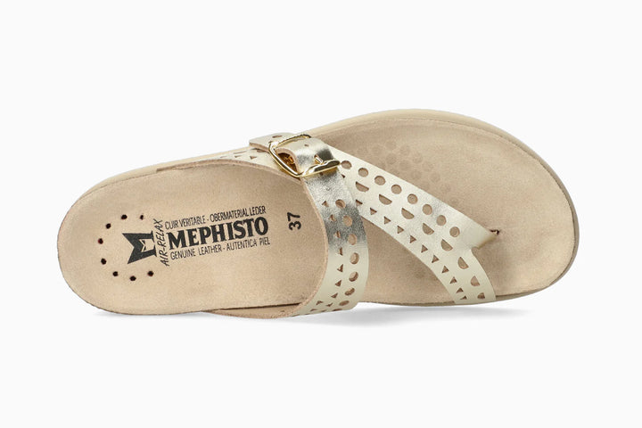 Mephisto: Helena Perf Sandal in Gold