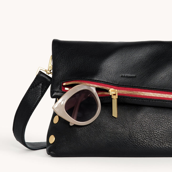 Hammitt: Vip Med in Black/Brushed Gold