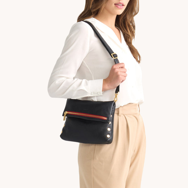Hammitt: Vip Med in Black/Brushed Gold