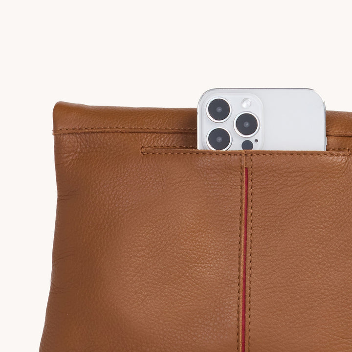 Hammitt: Vip Med in Mahogany Pebble/Brushed Gold