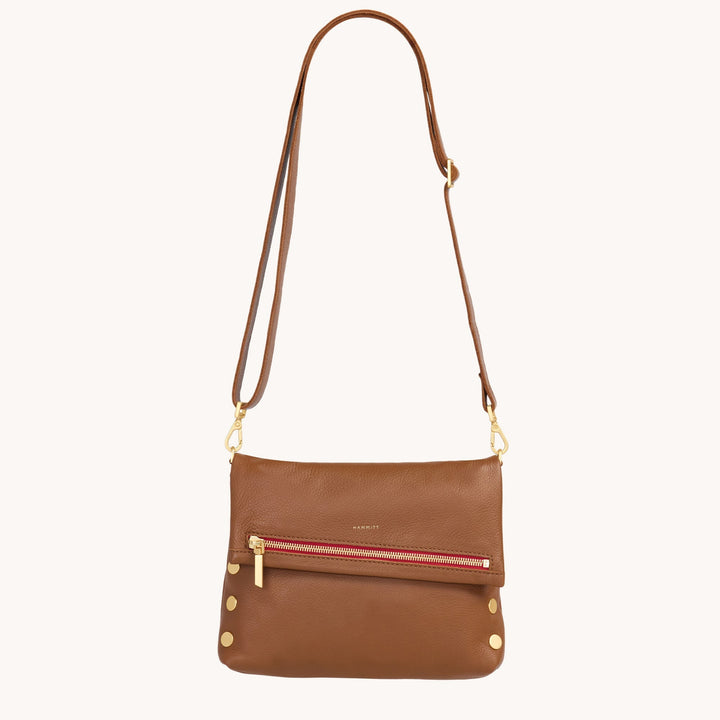 Hammitt: Vip Med in Mahogany Pebble/Brushed Gold