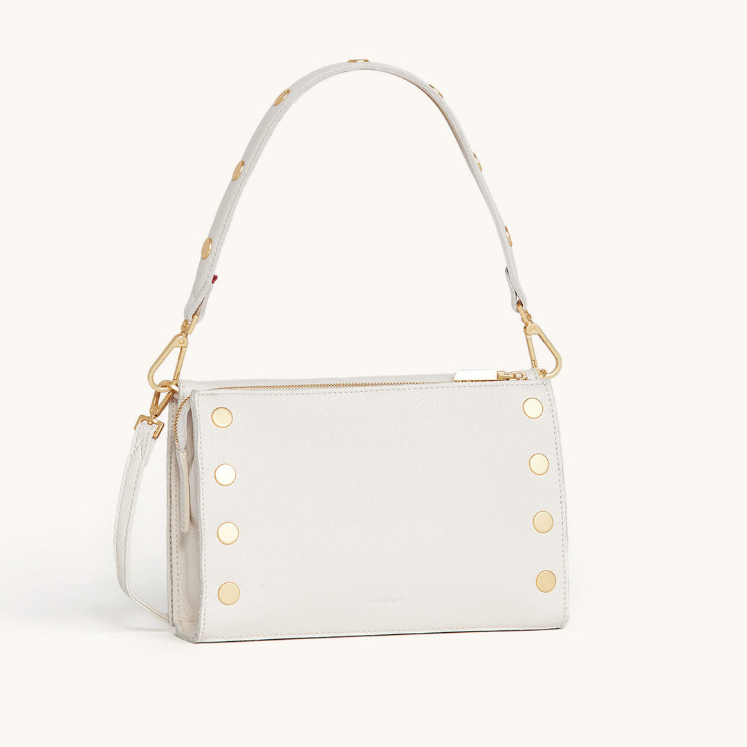 Hammitt: Montana Clutch Sml in Calla Lily/Brushed Gold