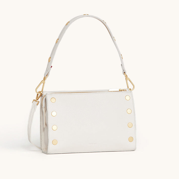 Hammitt: Montana Clutch Sml in Calla Lily/Brushed Gold