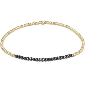 Enewton: gold bliss 2Mm Faceted hematite