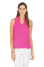 Load image into Gallery viewer, Jade: Ruffle Neck Shell Top in Pink 66Q9438-A

