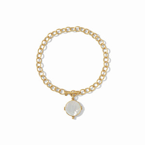 Julie Vos: Meridian Statement Necklace in Mother of Pearl