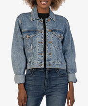 Load image into Gallery viewer, KUT: Jacqueline Crop Jacket in Make Wash
