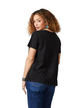 Load image into Gallery viewer, Double D: Horse Girl Top in Black
