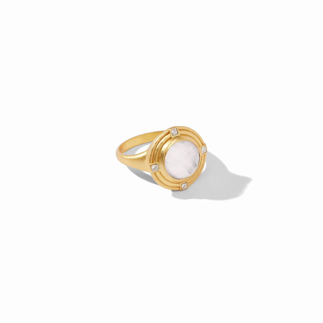 Julie Vos: Astor Ring in Clear Crystal C