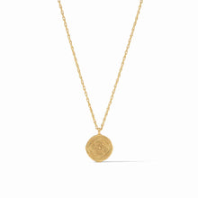 Load image into Gallery viewer, Julie Vos: Astor Solitaire Necklace in Iridescent Peacock Blue C
