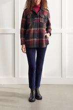 Load image into Gallery viewer, Tribal: Mid Length Plaid Shacket in Dahlia
