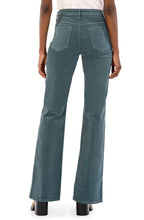 Load image into Gallery viewer, Kut: Ana Corduroy High Rise Fab AB Flare in Lagoon
