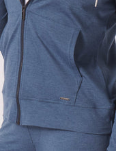 Load image into Gallery viewer, Glyder: On The Go Lightweight  Zip Up Hoodie in Washed Blue
