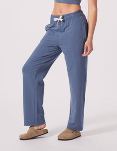 Glyder: Straight Leg Sweatpant in Washed Blue