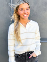 Load image into Gallery viewer, Z Supply: Monique Stripe Sweater in Sandstone
