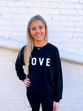Load image into Gallery viewer, Z Supply: Team Love Long Sleeve Top in Black
