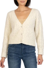 Load image into Gallery viewer, Kut: Petra Button Down Crop Cardigan in Ivory
