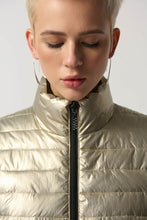 Load image into Gallery viewer, Joseph Ribkoff: Gold/Black Reversible Vest
