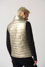 Load image into Gallery viewer, Joseph Ribkoff: Gold/Black Reversible Vest
