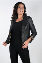 Load image into Gallery viewer, Frank Lyman: Faux Suede Black Studded Jacket
