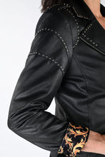 Load image into Gallery viewer, Frank Lyman: Faux Suede Black Studded Jacket
