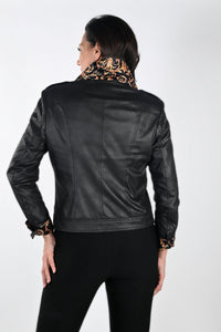 Frank Lyman: Faux Suede Black Studded Jacket