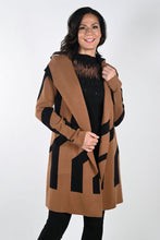 Load image into Gallery viewer, Frank Lyman: Brown/Black Knit Cardigan
