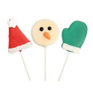 Lolli & Pops: Hat/ Mitten Snowman Marshmallow Pop