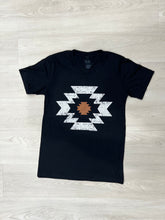 Load image into Gallery viewer, Texas True Threads: Durango Aztec Tee in Black
