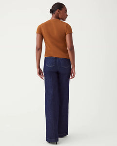 Spanx:Wide Leg Jeans in Raw Indigo