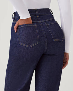 Spanx:Wide Leg Jeans in Raw Indigo