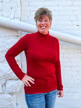 Load image into Gallery viewer, A la Carte: Long Sleeve Mock Neck Sweater in Red
