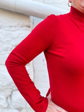 Load image into Gallery viewer, A la Carte: Long Sleeve Mock Neck Sweater in Red
