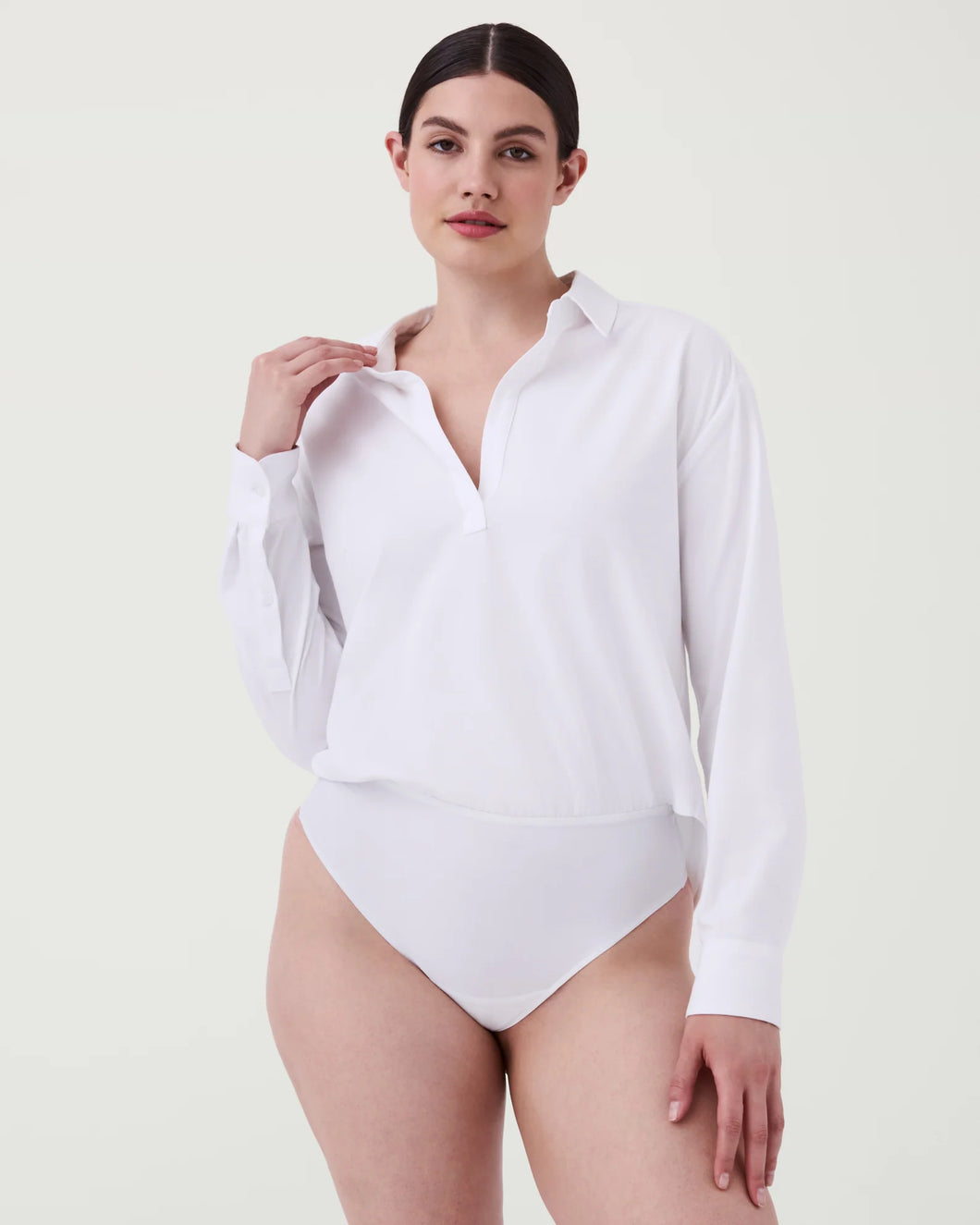 Spanx: The Blouse Bodysuit in Classic White
