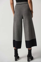 Load image into Gallery viewer, Joseph Ribkoff: Black/Grey Colour-Block Culotte Pants 233936
