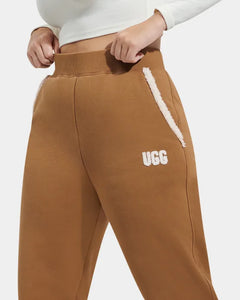 UGG: W Daylin Bonded Fleece Pant in Chestnut