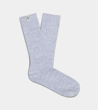 Load image into Gallery viewer, UGG: W Rib Knit Slouchy Crew Sock in Icelandic Blue
