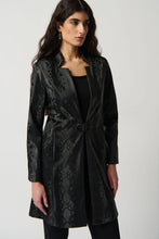 Load image into Gallery viewer, Joseph Ribkoff: Long Coat in Black 234111
