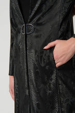 Load image into Gallery viewer, Joseph Ribkoff: Long Coat in Black 234111
