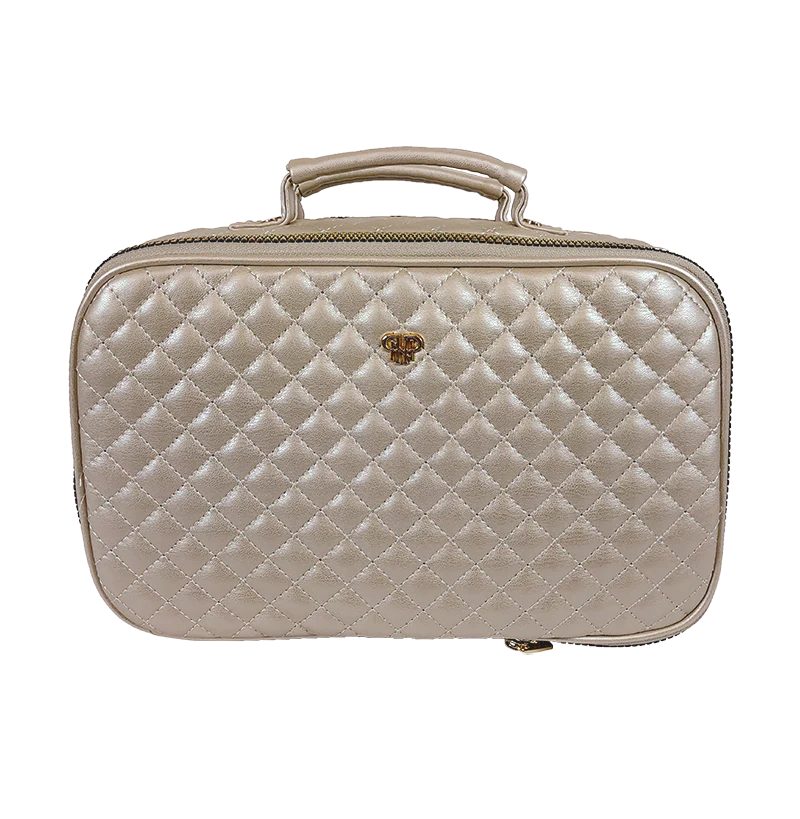 PurseN: Amour Travel Case in Pearl Quilt