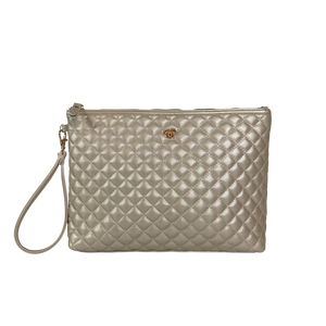 PurseN: Litt Makeup Case in Pearl Quilted