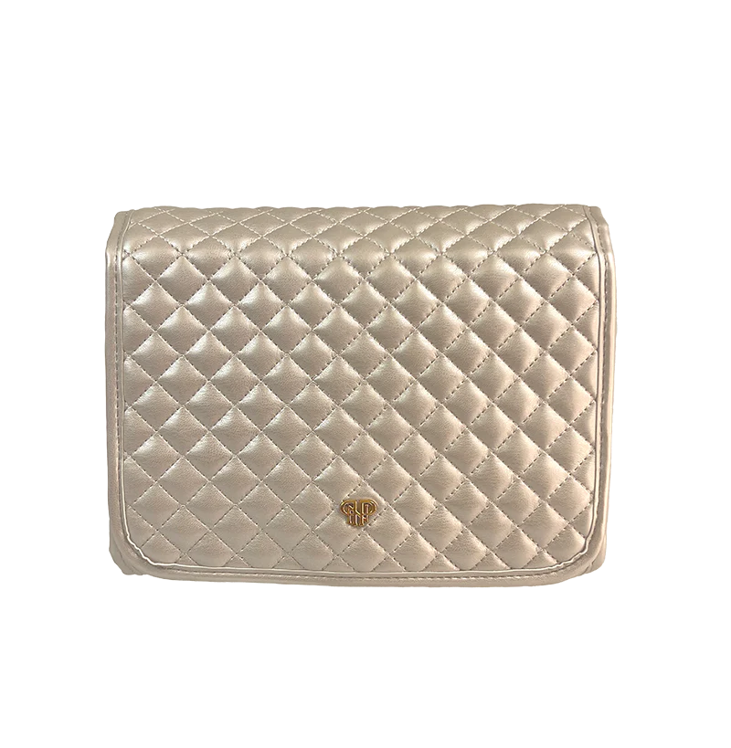 PurseN: Toiletry Case in Pearl Quilted