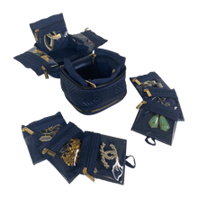 Load image into Gallery viewer, PurseN: Tiara Weekender Jewelry Case in Greek Navy
