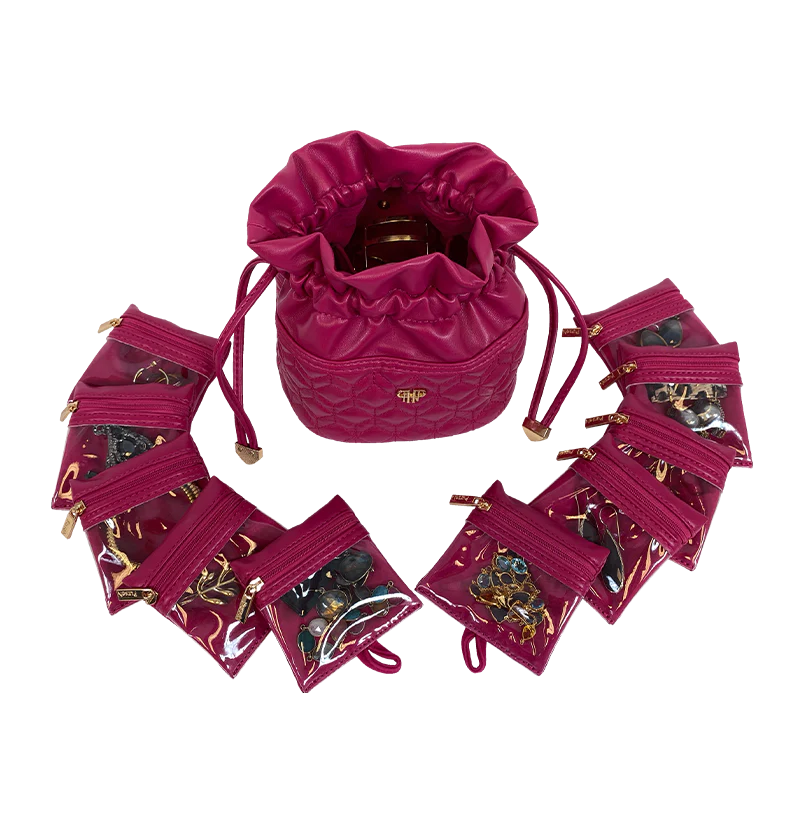 PurseN: Ultra Jewelry Case in Fuchsia