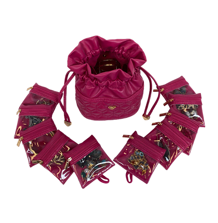 PurseN: Ultra Jewelry Case in Fuchsia