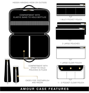 PurseN: Amour Travel Case in Timeless Quilted