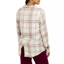 Load image into Gallery viewer, Thread &amp; Supply: Rumi Shirt in Washed Mauve Tan Plaid
