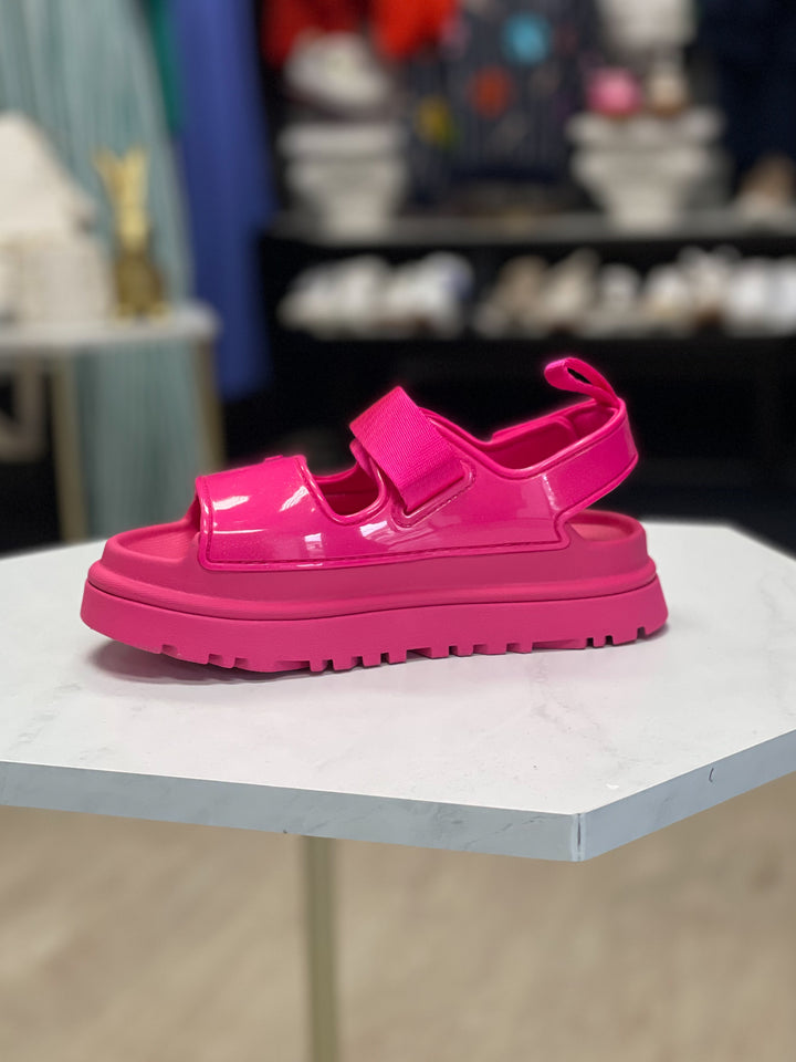 UGG: K Goldenglow Glossy Sparkles in Deep Coral