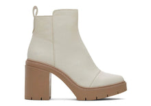Load image into Gallery viewer, Toms: Rya Heeled Boot in Light Sand Leather
